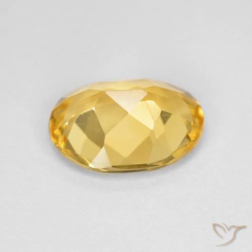 Citrino Dorado natural de 2.55 ct, Ovalada, VVS-VS