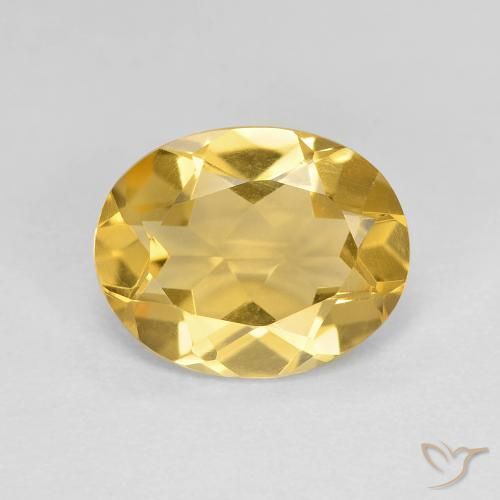 2.70ct Natural Amarillo dorado Citrino, Ovalada, VVS-VS