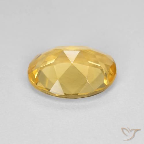 Citrino Amarillo dorado natural de 2.70 ct, Ovalada, VVS-VS