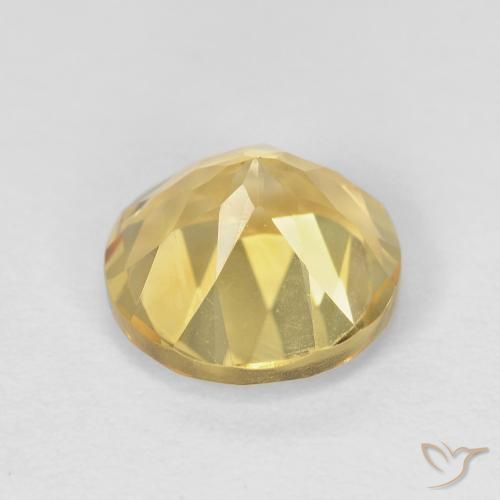 Citrino Dorado natural de 1.94 ct, Redondo, VVS