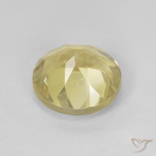 Citrino Dorado natural de 1.95 ct, Redondo, VVS