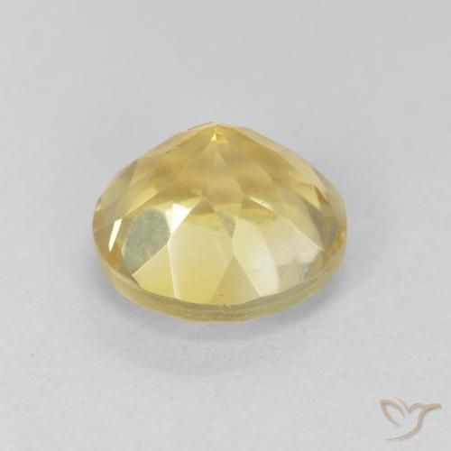 Citrino Dorado claro natural de 1.94 ct, Redondo, VVS