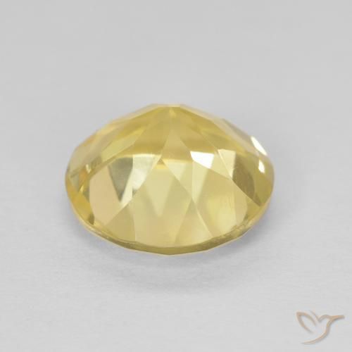 Citrino Amarillo-dorado claro natural de 1.82 ct, Redondo, VVS