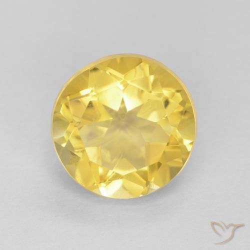 1.85ct Natural Amarillo toscana Citrino, Redondo, VVS