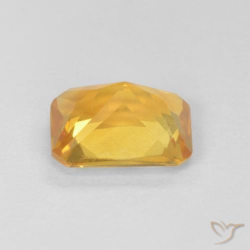 Citrino Dorado claro natural de 1.28 ct, Corte Octágono / Esmeralda, VVS-VS