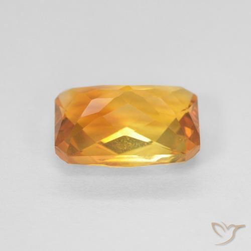 Citrino Dorado naranja natural de 2.52 ct, Corte Octágono / Esmeralda, VVS