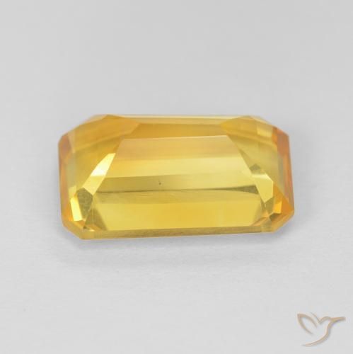 Citrino Dorado natural de 3.81 ct, Corte Octágono / Esmeralda, VVS