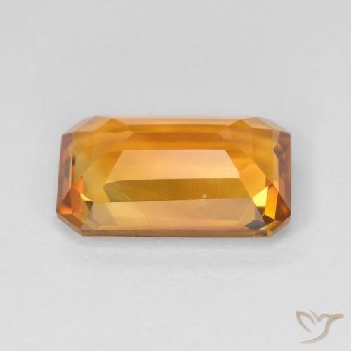 Citrino Oro natural de 3.50 ct, Corte Octágono / Esmeralda, VVS