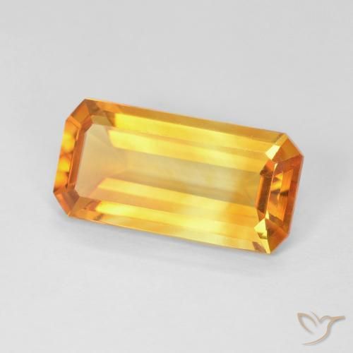 Citrino Oro natural de 3.41 ct, Corte Octágono / Esmeralda, VVS