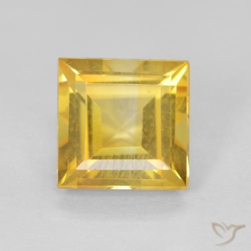 1.02ct Natural Dorado Citrino, Cuadrado, VS