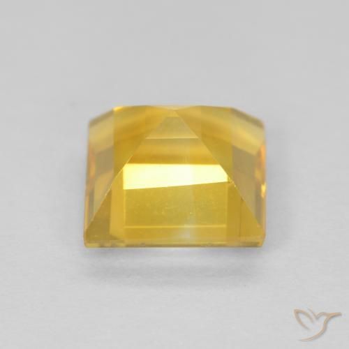 Citrino Dorado natural de 1.02 ct, Cuadrado, VS