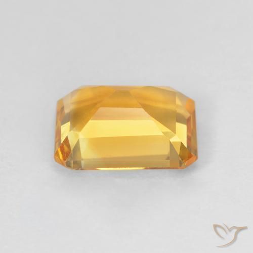 Citrino Medium Light-Golden natural de 1.36 ct, Corte Octágono / Esmeralda, VVS