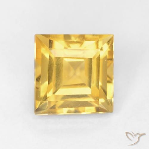 1.06ct Natural Dorado Citrino, Cuadrado, VVS-VS