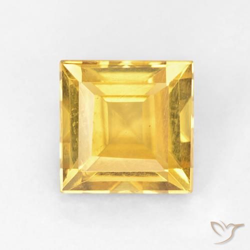 1.05ct Natural Dorado Citrino, Cuadrado, VVS-VS