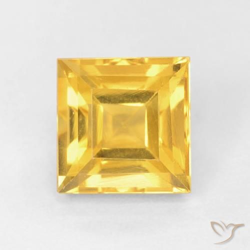 1.16ct Natural Dorado Citrino, Cuadrado, VVS-VS