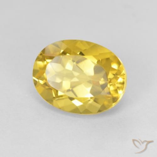 Citrino Naranja dorado natural de 1.93 ct, Ovalada, VVS-VS