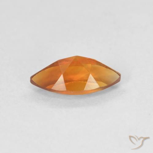Citrino Naranja oscuro natural de 0.56 ct, Marquesa, VVS-VS