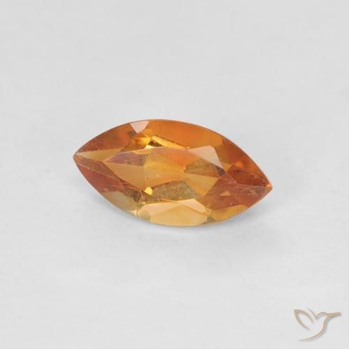Citrino Naranja oscuro natural de 0.59 ct, Marquesa, VS