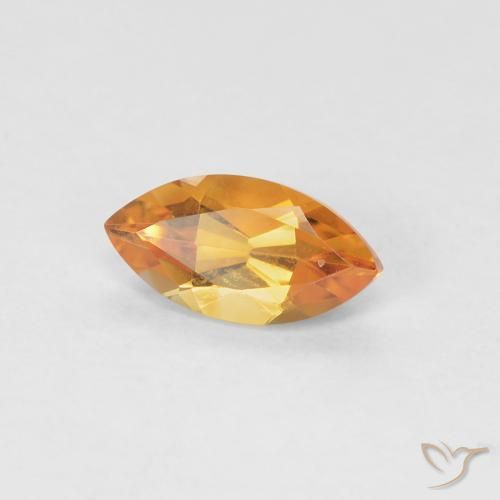 Citrino Naranja albaricoque natural de 0.51 ct, Marquesa, VVS