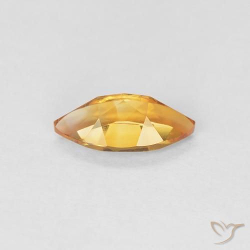Citrino Naranja albaricoque natural de 0.51 ct, Marquesa, VVS