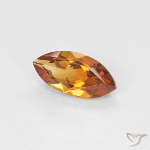 Citrino Marrón naranja natural de 0.57 ct, Marquesa, VVS