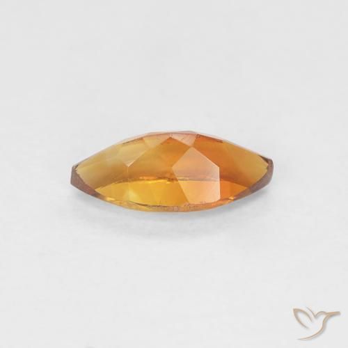 Citrino Marrón naranja natural de 0.57 ct, Marquesa, VVS