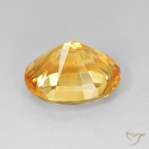 Citrino Medium Dark-Golden natural de 4.50 ct, Ovalada, VVS