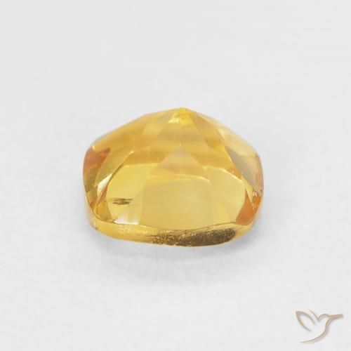 Citrino Naranja dorado natural de 0.48 ct, Forma Cojín, VS