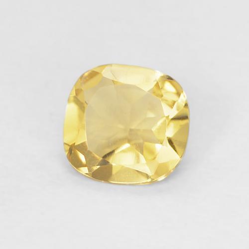 Citrino Amarillo toscana natural de 0.37 ct, Forma Cojín, VVS