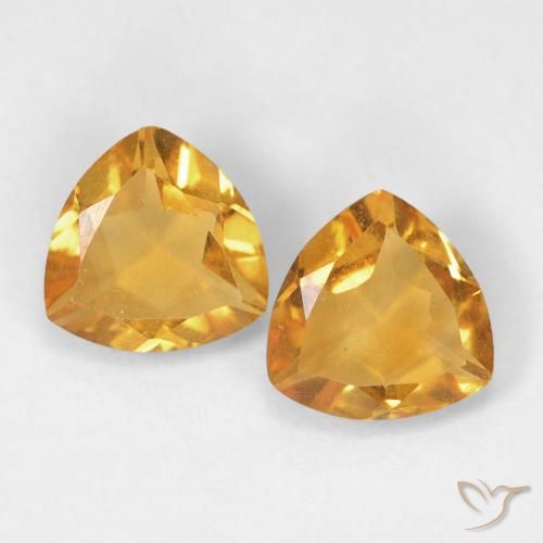 1.27ctw Natural Medium Light-Golden Citrino, Trillón, VVS-VS
