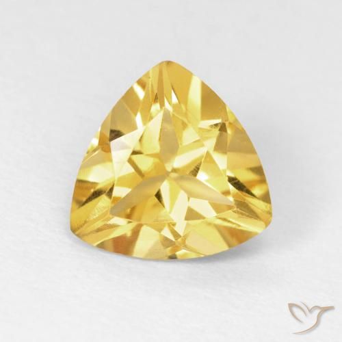 1.45ct Natural Dorado claro Citrino, Trillón, VVS-VS