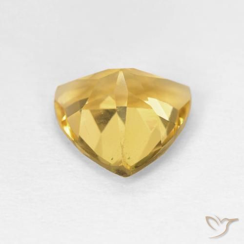 Citrino Dorado claro natural de 1.45 ct, Trillón, VVS-VS