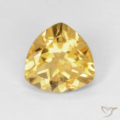 1.58ct Natural Dorado de calidad Citrino, Trillón, VVS-VS