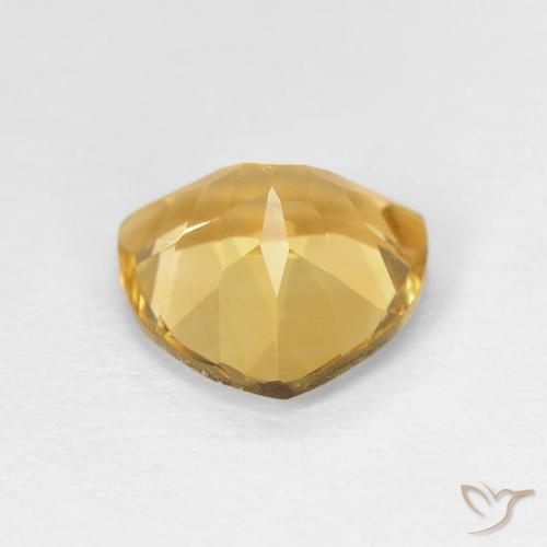Citrino Dorado de calidad natural de 1.58 ct, Trillón, VVS-VS