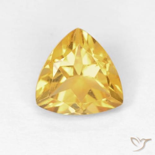 1.11ct Natural Dorado medio Citrino, Trillón, VS