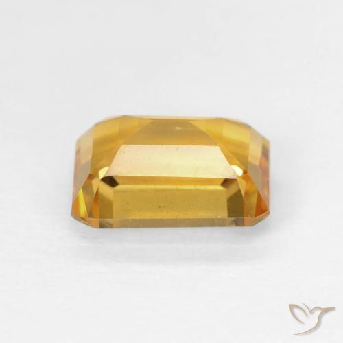 Citrino Naranja dorado natural de 1.53 ct, Corte Octágono / Esmeralda, VS