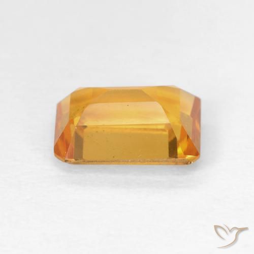 Citrino Dorado naranja intenso natural de 1.40 ct, Corte Octágono / Esmeralda, VS