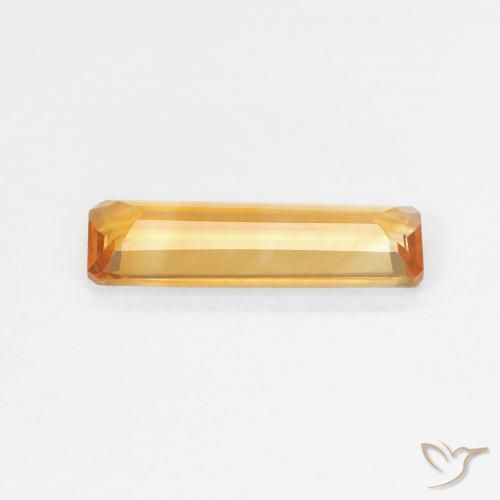 Citrino Dorado naranja natural de 1.01 ct, Corte Octágono / Esmeralda, VVS-VS