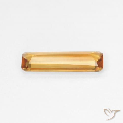 Citrino Dorado naranja natural de 0.97 ct, Corte Octágono / Esmeralda, VVS-VS