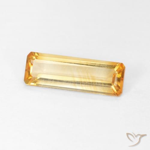 Citrino Dorado naranja natural de 1.26 ct, Corte Octágono / Esmeralda, VVS-VS