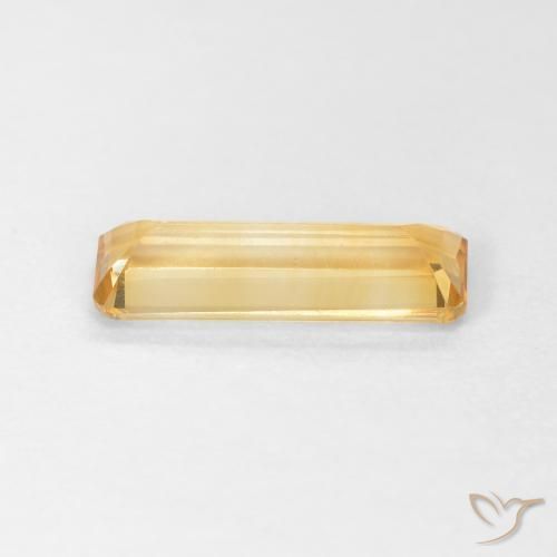 Citrino Dorado naranja natural de 1.26 ct, Corte Octágono / Esmeralda, VVS-VS