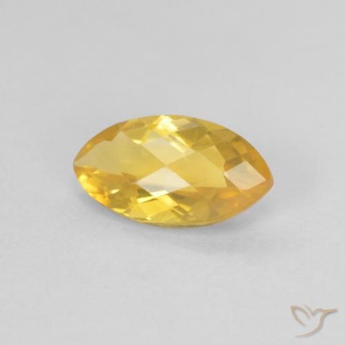 Citrino Dorado natural de 0.84 ct, Marquesa, VS