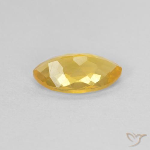 Citrino Dorado natural de 0.84 ct, Marquesa, VS