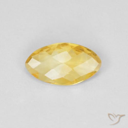 0.62ct Natural Dorado Citrino, Marquesa, VS