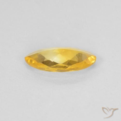 Citrino Dorado natural de 0.62 ct, Marquesa, VS