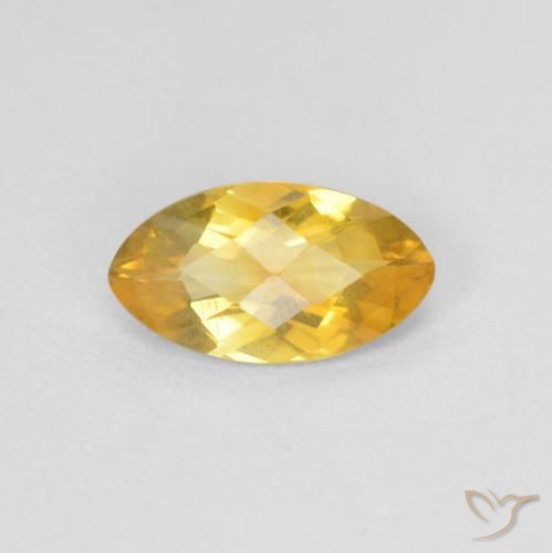 0.79ct Natural Dorado Citrino, Marquesa, VS