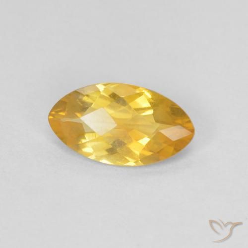 Citrino Dorado natural de 0.79 ct, Marquesa, VS
