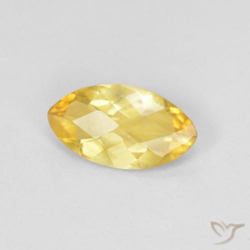 Citrino Dorado natural de 0.84 ct, Marquesa, VS