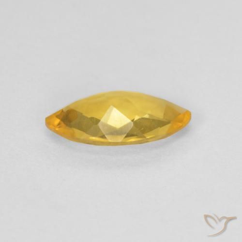 Citrino Dorado natural de 0.84 ct, Marquesa, VS