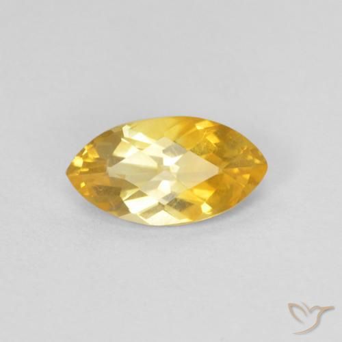 0.71ct Natural Dorado Citrino, Marquesa, VS